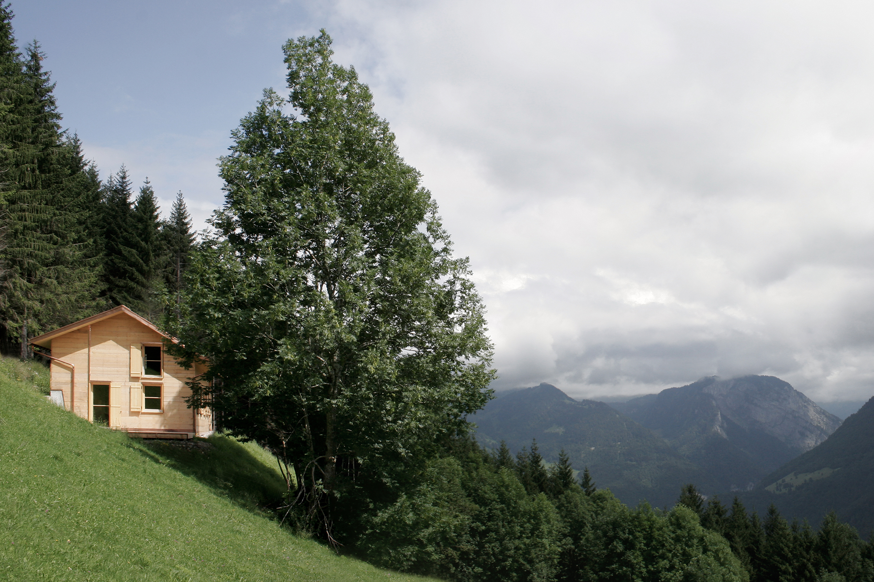 Berggut Kau Hütte Schnepfau firm Architektur und Bauherrenmanagement Schweiz Österreich