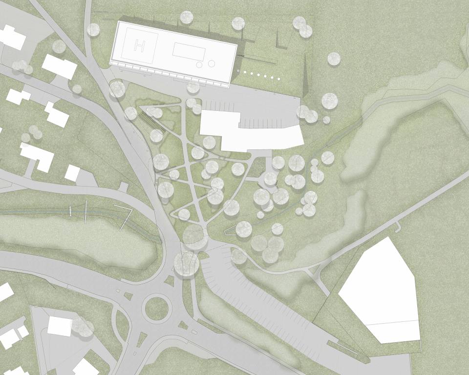 AVZ+ Neubau Spital Appenzell Situationsplan