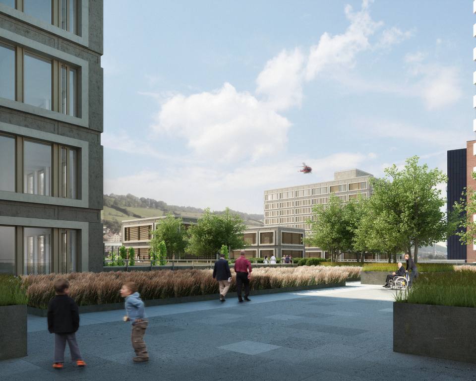 KSSG Kantonsspital St. Gallen Stadtgarten Neubau Haus 07A/B und OKS Organisationsaufbau Departement Bau und Raum BUR firm Architektur und Bauherrenmanagement Österreich Schweiz
