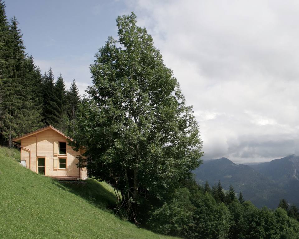 Berggut Kau Hütte Schnepfau firm Architektur und Bauherrenmanagement Schweiz Österreich